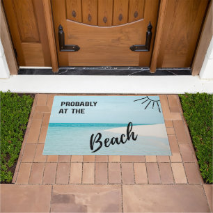 Probably at the Beach Tropical Coastal Doormat