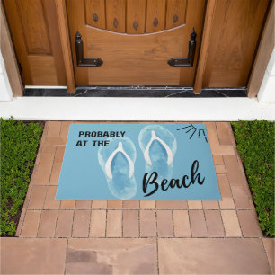 Probably at the Beach Tropical Coastal Doormat
