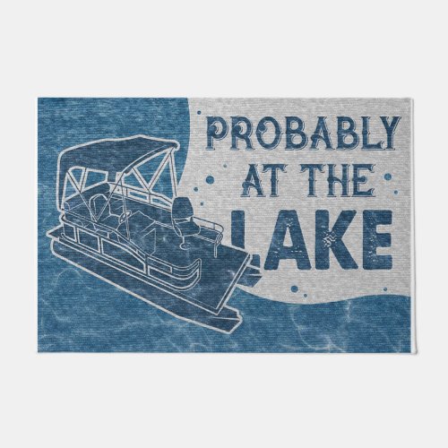 Probably At The Lake Rug Trendy  Doormat