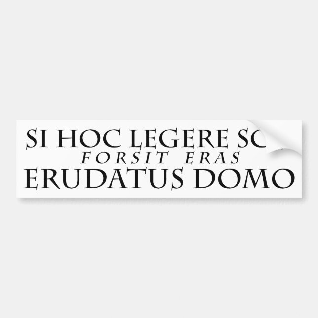 Probably Homeschooled Bumper Sticker (Front)