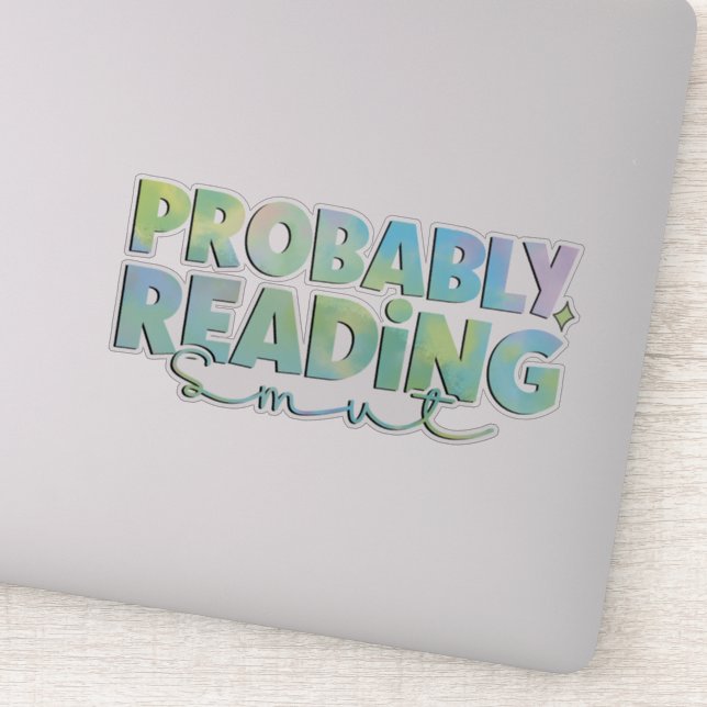 Probably reading smut sticker (Detail)