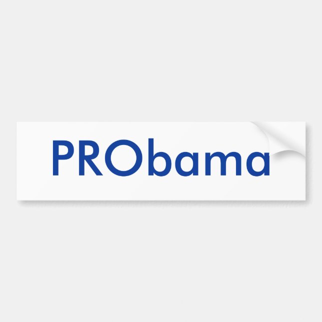 PRObama Bumper Sticker (Front)