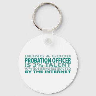 Probation Officer 3% Talent Keychain
