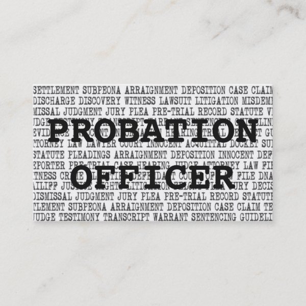 Personalized Probation Gifts On Zazzle   Probation Officer Legal Words Business Card R3d7aacad1f9043f3a9e9a73d7d4a0fd2 Em40b 600 