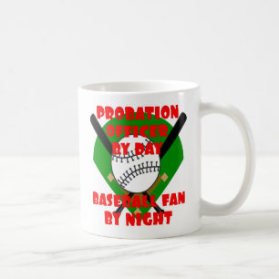 Probation Officer Loves Baseball Coffee Mug