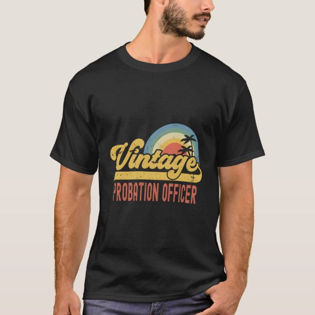 Probation Officer Profession Job Title T-Shirt (Front)