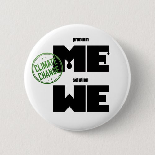 Problem And Solution Earth Day Button