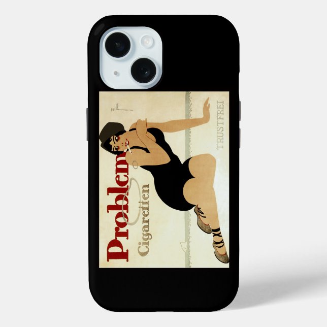 Problem Cigarette Ad Case-Mate iPhone Case (Back)