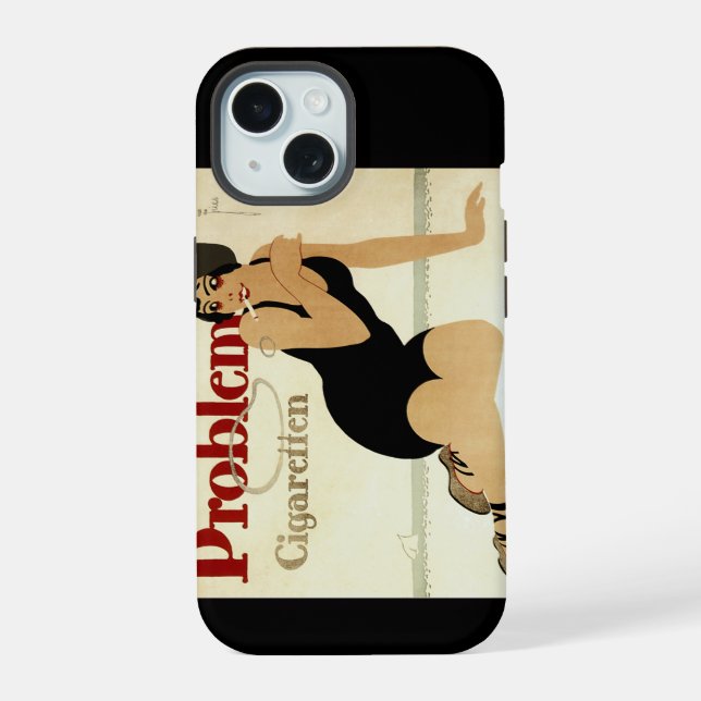 Problem Cigarette Ad Iphone Case (Back)