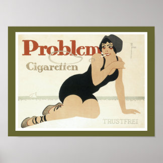 Problem Cigaretten Advertisement Poster