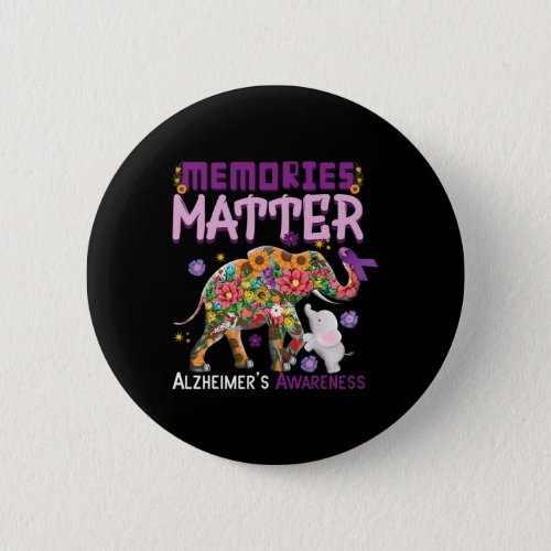 Problem Elephant Heimer Heimers Awareness  Button