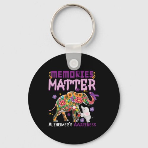 Problem Elephant Heimer Heimers Awareness  Keychain