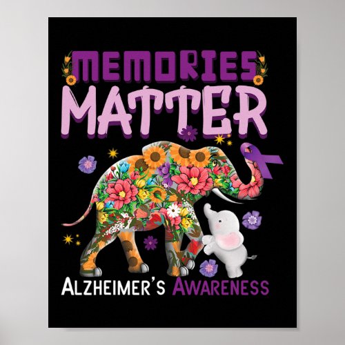Problem Elephant Heimer Heimers Awareness  Poster