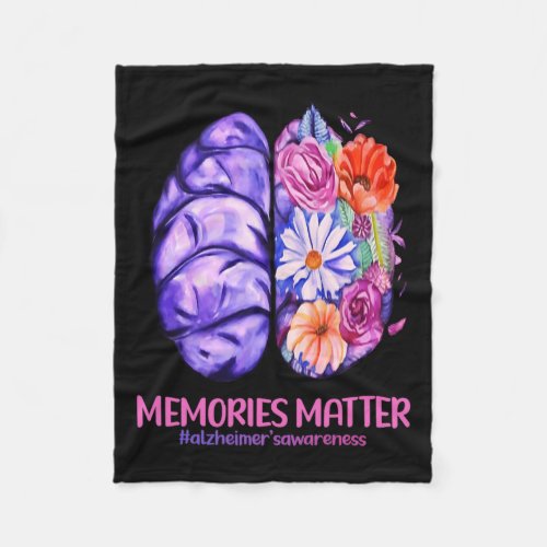 Problem Heimer Purple Heimers Awareness 1  Fleece Blanket