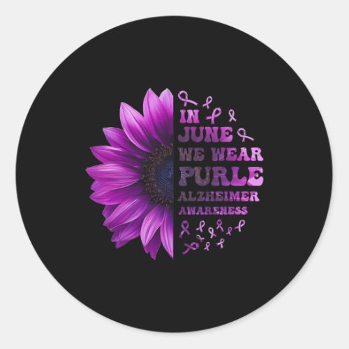 Problem Heimer Purple Heimers Awareness 4  Classic Round Sticker