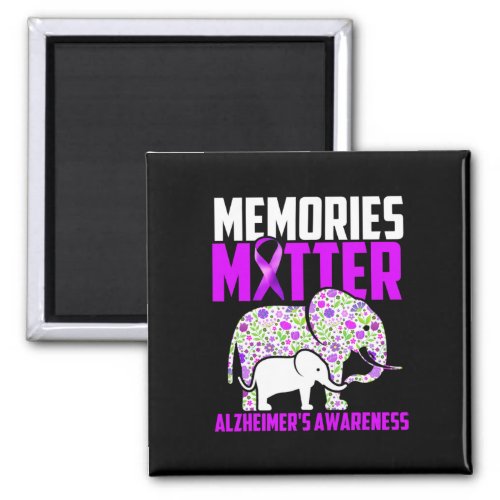 Problem Heimers Awareness Elephant  Magnet