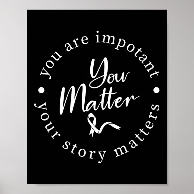 Problem Mental Health Awareness Warrior Counselor  Poster (Front)