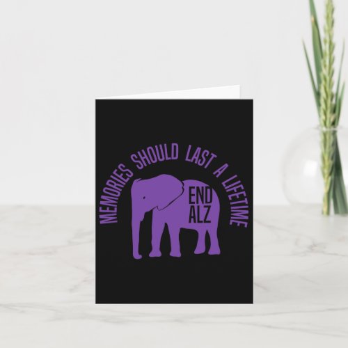 Problem Purple Elephant And Text Heimer1  Card