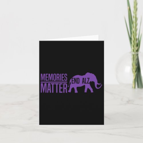 Problem Purple Elephant And Text Heimer  Card