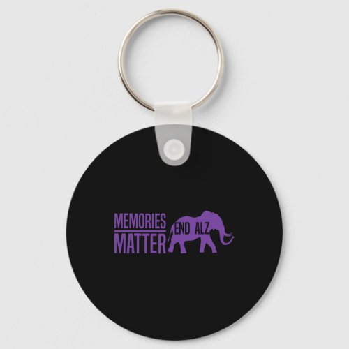 Problem Purple Elephant And Text Heimer  Keychain