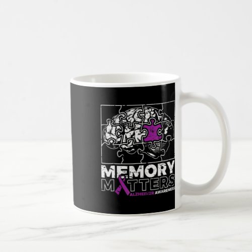 Problem Purple Ribbon Brain Puzzle Heimer Awarenes Coffee Mug