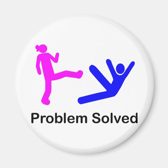 Problem Solved Magnet (Front)