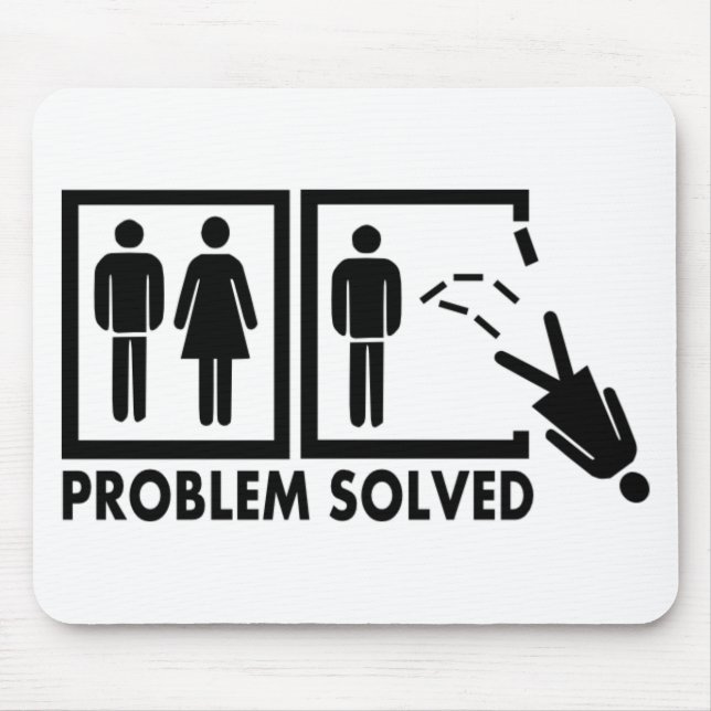 Problem solved - Woman Mouse Pad (Front)