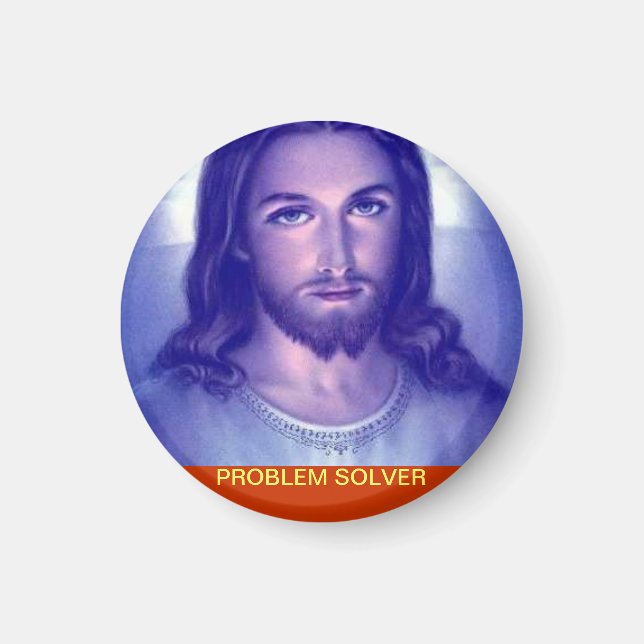 Problem Solver. Customized Religious Magnet. Magnet (Front)