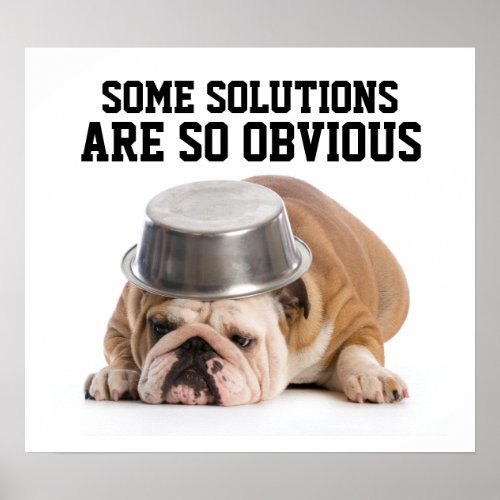 Problem Solving Humor Poster