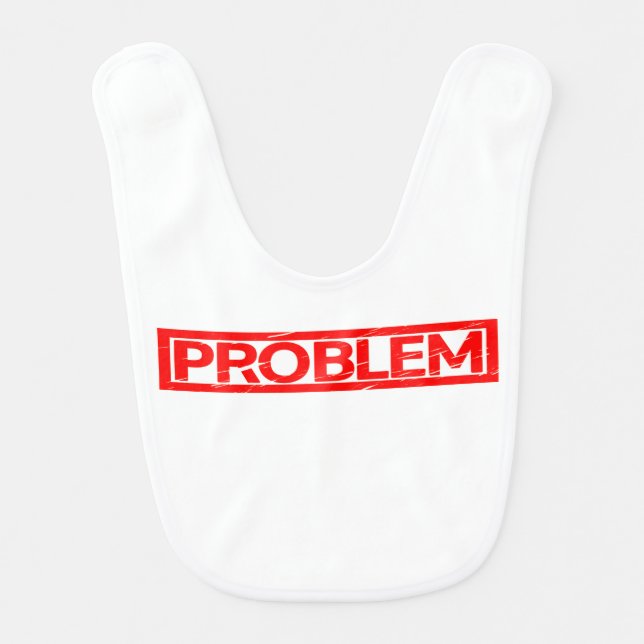 Problem Stamp Baby Bib (Front)