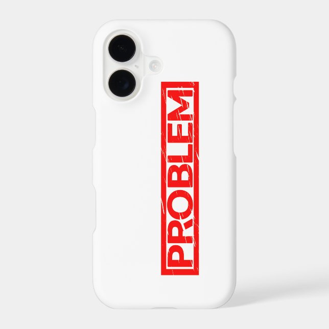 Problem Stamp Case-Mate iPhone Case (Back)