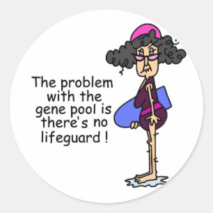 Problem With the Gene Pool Classic Round Sticker
