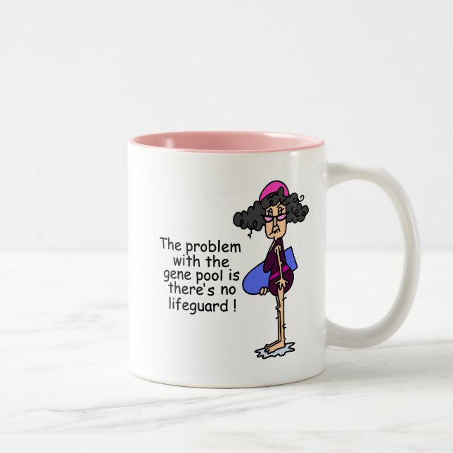 Problem With the Gene Pool Two-Tone Coffee Mug (Right)