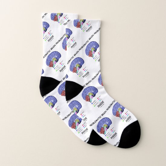 Problematic Brain Inside Brain Anatomy Socks