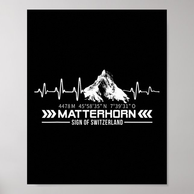 Problemhorn Switzerland Alps Zermatt Hiking Mounta Poster (Front)