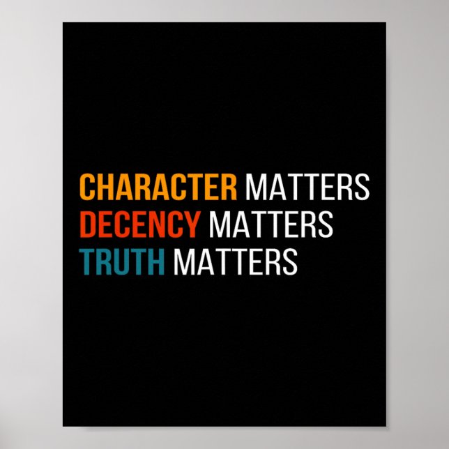 Problems Decency S Truth S America 2020  Poster (Front)