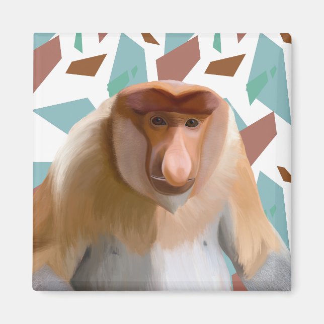 Proboscis Monkey Endangered Species  Magnet (Front)