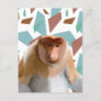 Proboscis Monkey Endangered Species  Postcard