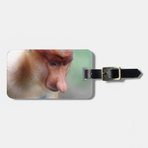 Proboscis monkey Labuk Bay Borneo Luggage Tag