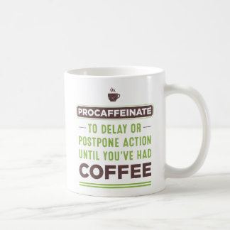 PROCAFFEINATE Definition Coffee Mug