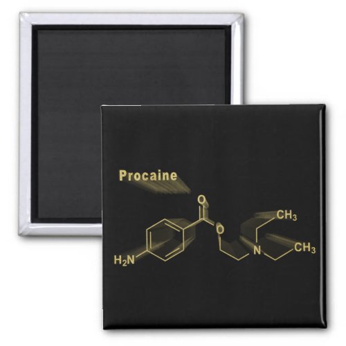 Procaine anesthetic drug gold formula magnet