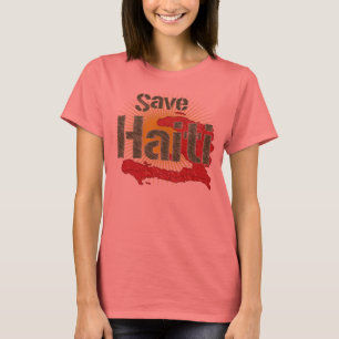 Proceeds go to RED CROSS - Save Haiti (Green) - T-Shirt