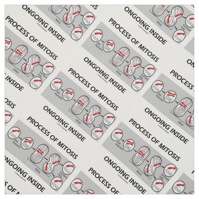 Process Of Mitosis Ongoing Inside Cell Division Fabric (Swatch)