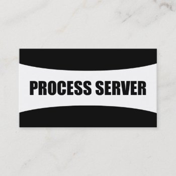Process Server Business Card by businessCardsRUs at Zazzle
