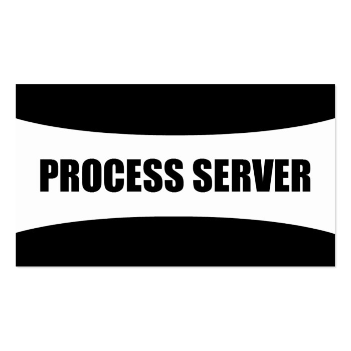 Process Server Business Card