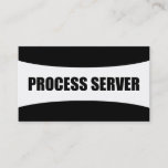 Process Server Business Card at Zazzle
