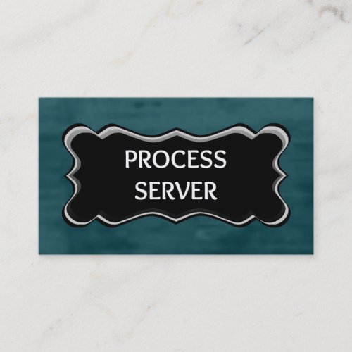 Process Server Elegant Name Plate Business Card Templates