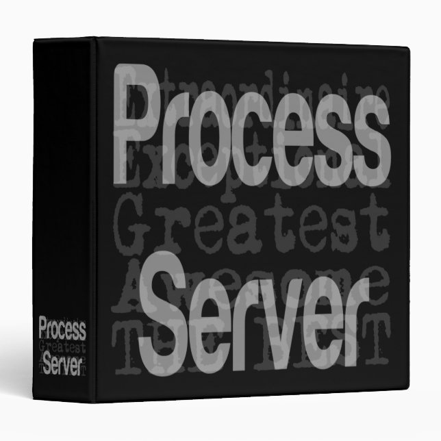 Process Server Extraordinaire 3 Ring Binder (Front/Spine)