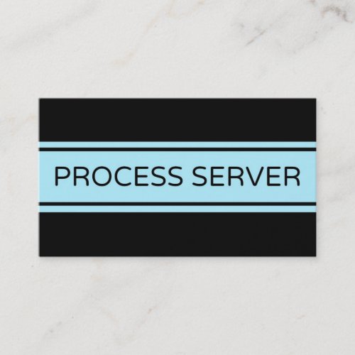 Process Server Stripe Business Card