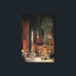Procession in Seville Cathedral, 1833 (oil on canv Canvas Print<br><div class="desc">Image:166682  Procession in Seville Cathedral,  1833 (oil on canvas). Roberts,  David (1796-1864). Private Collection.  Art,  Fine Art.</div>
